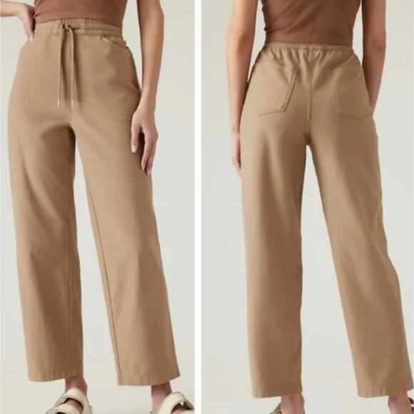 Athleta Big Sur Brown Farallon Pant Semi-Fitted Straight Leg 533741 Size XL - Picture 1 of 16